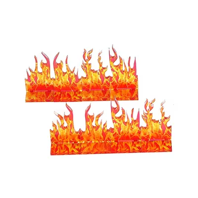Wall of Fire Miniature (lot de 8) effets de sort Terrain de flamme pour donjons et Dragons