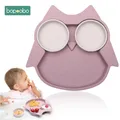 Bopoobo-Bols et assiettes en silicone pour bébé 1 pièce ventouse coordonnante ustensiles de