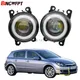 Phares antibrouillard LED Angel Eyes avec lentille style de voiture Opel Astra OPC G H