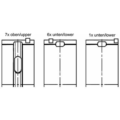 KOLBENSCHMIDT Kurbelwellenlagersatz Universal für VOLVO 20578851 20578853 77957600 Image
