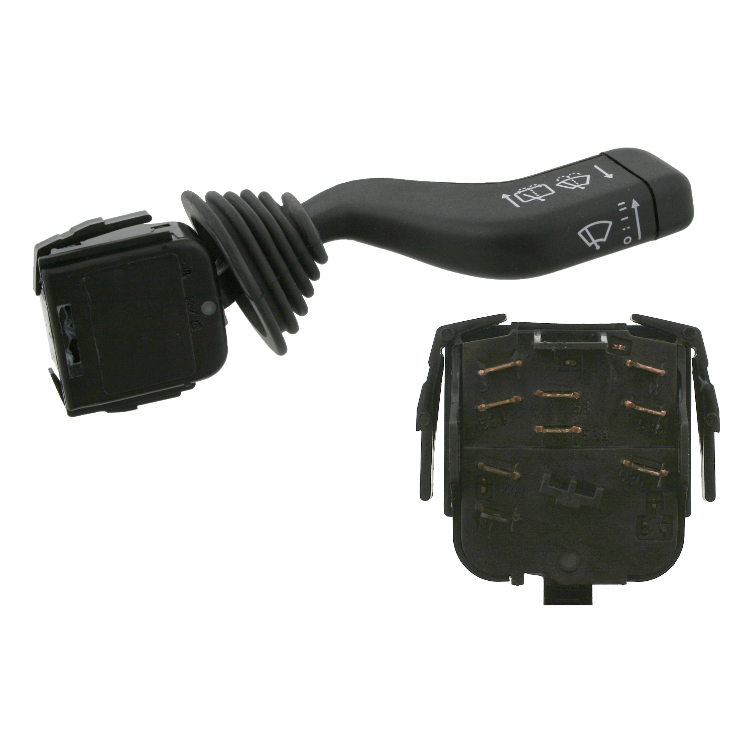 SWAG Lenkstockschalter schwarz für GENERAL MOTORS VAUXHALL OPEL 90243395 1241132 090243395 40 90 1456 Image