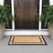 Latitude Run® A1HC & Coir Doormat For Front Door, 24x39, Anti-Shed Treated Durable Doormat Coir/ in Brown | 39 H x 24 W x 0.6 D in | Wayfair
