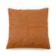 Coussin en cuir marron 40x40