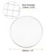 2pcs Round BBQ Grill Net 13" Dia Galvanized Iron Barbecue Mesh Mat for Baking