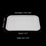 Fast Food Tray, PP Plastic Multi-Purpose Rectangle - 14x11"