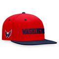 Men's Fanatics Branded Red/Navy Washington Capitals Heritage City Two-Tone Snapback Hat