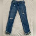 Free People Jeans | Free People Distressed Cropped Low Rise Jean | Color: Red | Size: 26w