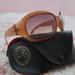 Ray-Ban Accessories | Authentic Vintage 90s Ray-Ban Sunglasses Orange Wrap Oval Sunglasses | Color: Brown/Orange | Size: Os