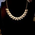 J. Crew Jewelry | J Crew Chrystal Rhinestone And Acrylic Statement Necklace | Color: Cream/Gold | Size: Os