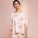 Anthropologie Intimates & Sleepwear | Anthropologie Floreat Pink Floral Pajama Top Size L Large Pink Soft Cozy | Color: Pink/White | Size: L