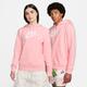 Kapuzensweatshirt NIKE SPORTSWEAR "Club Fleece Women's Logo Pullover Hoodie" Gr. M (38/40), rosa (med soft pink, white) Damen Sweatshirts