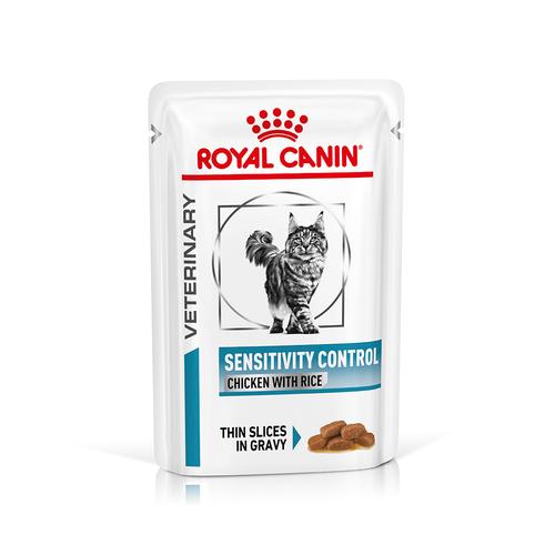 Royal Canin Veterinary Feline Sensitivity Control Huhn & Reis in Soße - 12 x 85 g