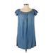 Cloth & Stone Casual Dress: Blue Dresses - Women's Size Small