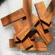 Manche de couteau en bois de santal rouge 2 pièces bricolage fabrication de bois de taille