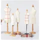 Mini Mannequin de Couture pour la Conception de Vêtements Buste Robe Support en Bois Base en