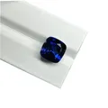 Meisidian-Coussin Corindon 4Carat Saphir Bleu Royal 9x9mm