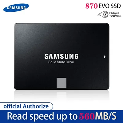 Samsung-Disque dur interne SSD 100% EVO SATA 3 870 pouces avec capacité de 500 Go 250 Go 1 To
