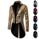 Blazer à paillettes brillantes pour hommes veste ornée de paillettes blazer imbibé de boîte de