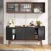 Buffet Cabinet with Storage, Kitchen Sideboard Buffet Table 55" Coffee Bar Cabinet with Doors - N/A