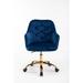 Velvet Swivel Shell Chair for Living Room ,Office chair , Modern Leisure Arm Chair - 22.40 in. W x 36.40 in. H x 24.20 in. D