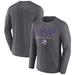 Men's Fanatics Branded Heathered Charcoal Sacramento Kings Where Legends Play Iconic Practice Long Sleeve T-Shirt