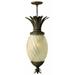 4 Light Medium Outdoor Hanging Lantern in Traditional-Glam Style 12.5 inches Wide By 28.5 inches High-Pearl Bronze Finish-Incandescent Lamping Type