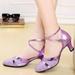 CHGBMOK Clearance Heels for Women Ballroom Tango Latin Salsa Dancing Shoes Sequins Shoes Social Dance Shoe