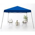 ABCCANOPY 10ft x 10ft Base/8ft x 8ft Top Outdoor Pop Up Slanted Leg Canopy Tent Blue