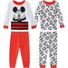Disney Baby Boys Mickey Mouse 4-Piece Snug Fit Cotton Pajamas