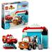 LEGO DUPLO Disney Lightning McQueen & Mater s Car Wash Fun Toddler Toy with Two Buildable Cars Educational STEM Toy for Preschoolers 10996