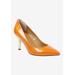 Wide Width Women's Kanan Pump by J. Renee in Orange (Size 8 1/2 W)