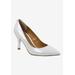 Wide Width Women's Kanan Pump by J. Renee in White (Size 7 1/2 W)