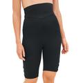 Plus Size Women's Mesh Accent High Waist Bike Short by Woman Within in Black (Size 18)