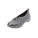 Plus Size Women's CV Sport Greer Slip On Sneaker by Comfortview in Dark Grey (Size 7 M)