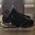 Nike Shoes | Nike Mens Lebron James 19 Low Shoes 'Witness ' Black University Gold | Color: Black | Size: 9.5
