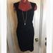 Anthropologie Dresses | Anthropologie Maple Some Odd Rubies Black Drape Dress Size 2- Lined Peplum | Color: Black | Size: 2