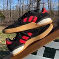 Adidas Shoes | Adidas 3st.004 Boost Suede Mens Skateboarding Sneakers Size 9 | Color: Black/Red | Size: 9