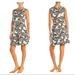 J. Crew Dresses | J. Crew Polynesian Floral Keyhole Back Pleated Dress Black Cream 6578 | Color: Black/Cream | Size: 00