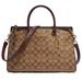 Coach Bags | Coach Mia Signature Snake Mix Embossed Leather Satchel Tote Bag Handbag F80301 | Color: Red/Tan | Size: Os