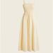 J. Crew Dresses | J. Crew Linen Dress Warm Honey Light Weight Nwt Smocked Beach Dress | Color: Cream/Yellow | Size: Xxl