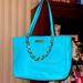 Michael Kors Bags | I Am Selling A Gently Used Medium Sized Michael Kors Bag! Nice Leather! | Color: Blue/Gold | Size: Os