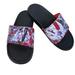 Nike Shoes | Nike Benassi Black Floral Slip On Sandals | Color: Black/Red | Size: 6