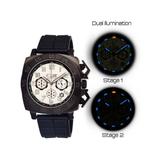 Equipe Tritium Push Watches - Men's Black/White One Size EQUET303