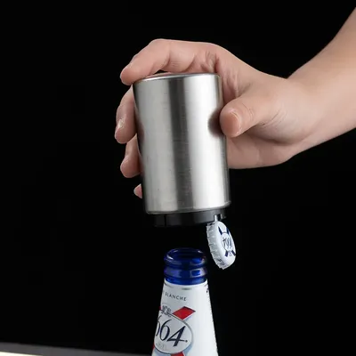 Ouvre-bouteille de bière automatique magnétique en acier inoxydable ouvre-bouchon de soda outils
