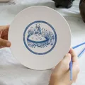 Dessins de céramique de poterie papier de transfert gilet bleu sous-gilet