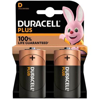 Plus LR20 Mono d Batterie Alkaline Batterie (2er Blister) - Duracell