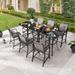 Patio Festival 6-Person Bar Height Dining Set