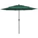 9.75ft Outdoor Patio Market Umbrella with Hand Crank and Tilt, Green