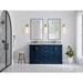 Willow Collection 60 in W x 22 in D x 36 in H Boston Double Bowl Sink Bathroom Vanity with Countertop