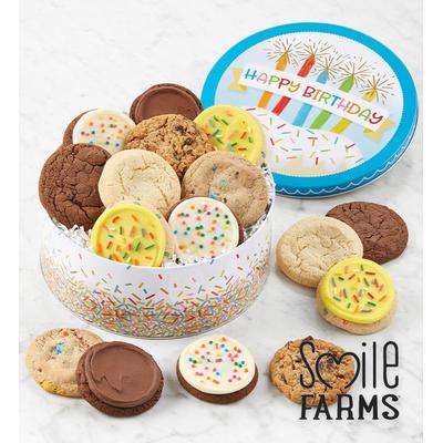 Smile Farms Birthday Gift Tin - Assorted Cookies by Cheryl's Cookies